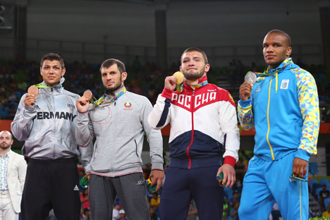Olympics 2016: Belarus’ Javid Hamzatov wins Greco-Roman 85kg bronze