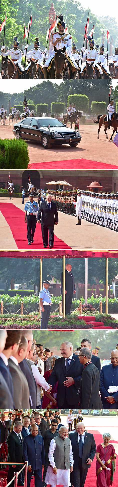 Official welcome ceremony for Belarus president takes place in New Delhi