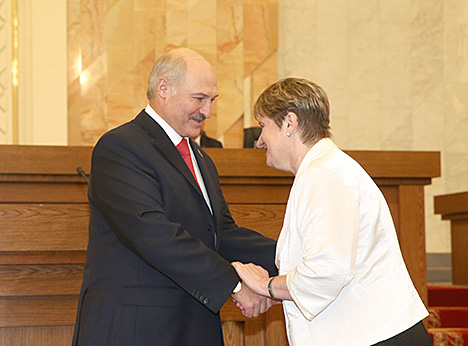 The Honored Lawyer of Belarus title was conferred on Chairman of the Permanent Commission for Legislation and State Development of the Council of the Republic Liliya Moroz