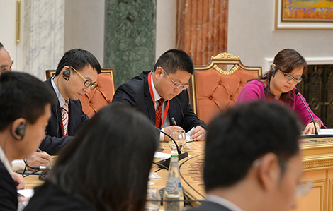 Lukashenko meets with representatives of Chinese mass media