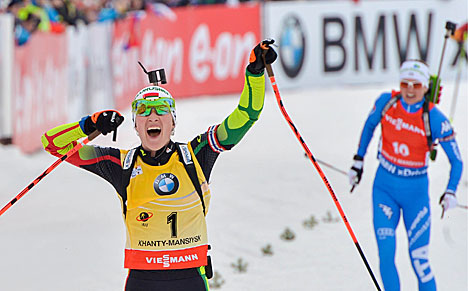 Domracheva takes Big Crystal Globe at 2014/15 IBU World Cup