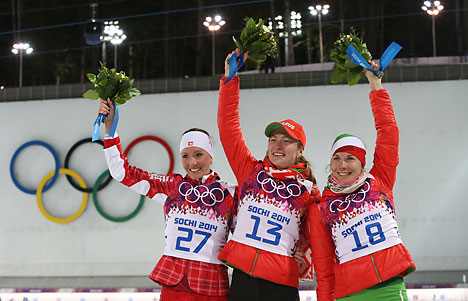 Domracheva wins 15km individual for second gold in Sochi, Skardino bags bronze