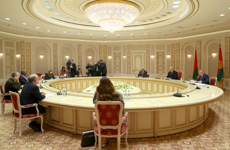 Belarus President Alexander Lukashenko met with the delegation of U.S. congressmen in Minsk