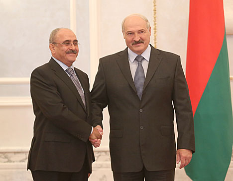 Lukashenko receives credentials from credentials from the Ambassador of Jordan to Belarus on concurrent