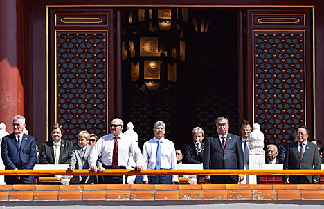 Belarus president attends army parade in Beijing