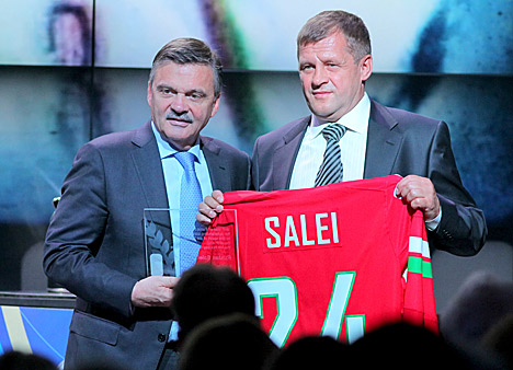 Ruslan Salei inducted in IIHF Hall of Fame