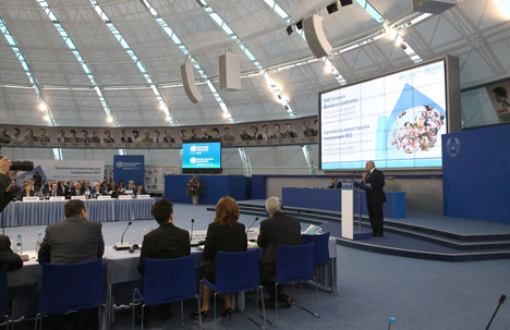 Belarus President Alexander Lukashenko at the WHO European Ministerial Conference on the Life-course Approach in the Context of Health 2020 in Minsk