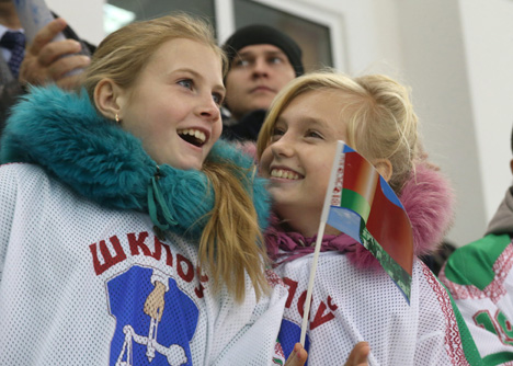 Lukashenko opens Ice Arena in Shklov
