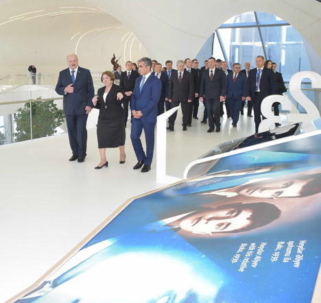 Belarus President Alexander Lukashenko visited the Heydar Aliyev Center