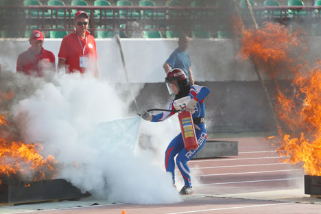 Junior gold for Belarus at World Fire and Rescue Sport Championship