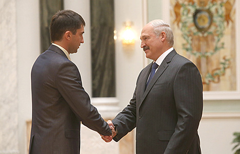 Worker of Mogilevenergo Dmitry Zharikov is honored with the Medal for Excellence in the Mitigation of Emergencies