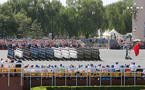 Belarus president attends army parade in Beijing