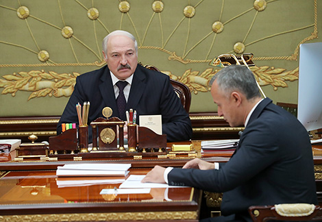 Working meeting with First Deputy Prime Minister Vasily Matyushevsky