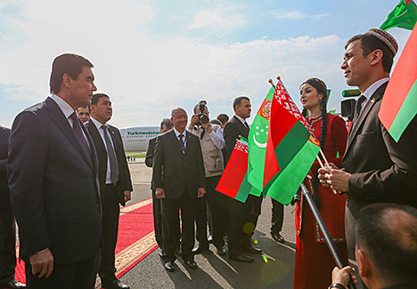 Turkmenistan president arrives in Belarus on official visit
