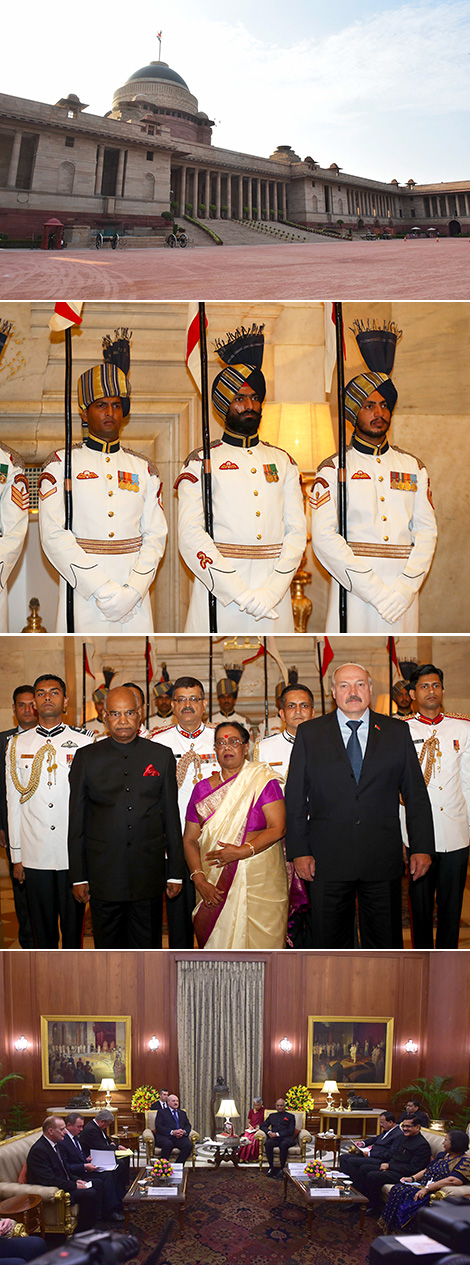 Lukashenko meets with India President Ram Nath Kovind in New Delhi
