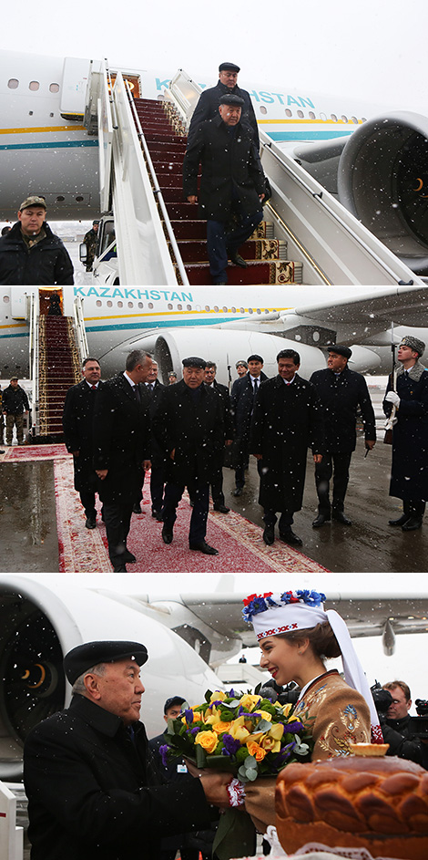 Nazarbayev arrives in Belarus on official visit