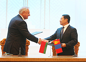The Belarusian Prime Minister met with Mongolian counterpart Norovyn Altankhuyag