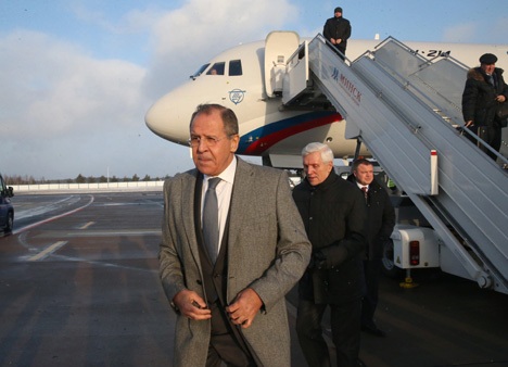 Lavrov arrives in Minsk for Normandy Four talks