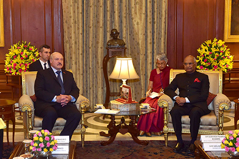 Lukashenko meets with India President Ram Nath Kovind in New Delhi