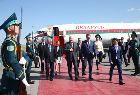 Lukashenko arrives in Kazakhstan on working visit