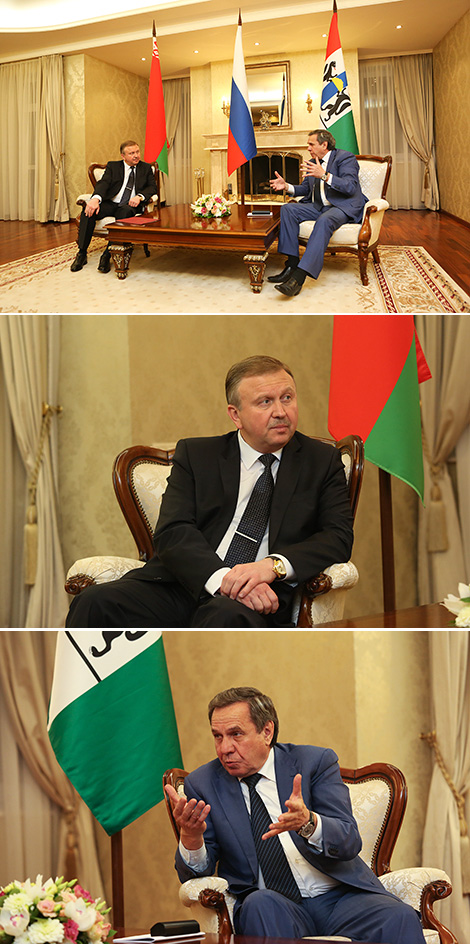 Belarus prime minister, governor of Russia’s Novosibirsk Oblast discuss cooperation