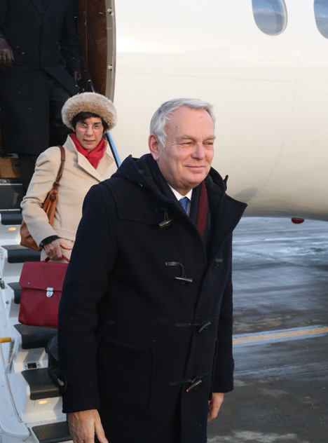 French Minister of Foreign Affairs lands in Minsk for Normandy Four talks French Minister of Foreign Affairs lands in Minsk for Normandy Four talks