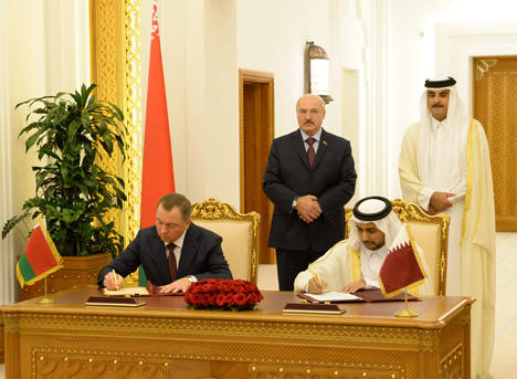 Belarus, Qatar sign documents to step up bilateral cooperation