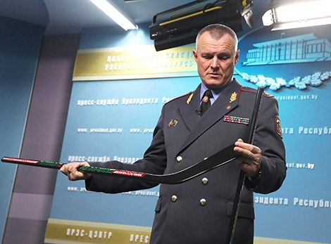 Chairman of the Supervisory Council of HC Dinamo Minsk, Belarusian Interior Minister Igor Shunevich