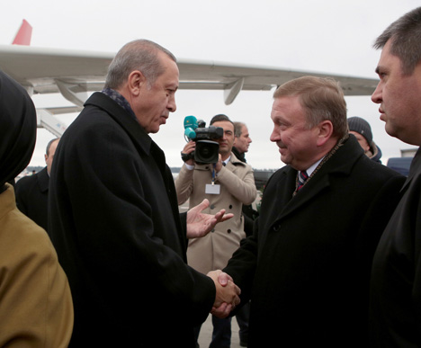 Erdogan arrives in Belarus on official visit