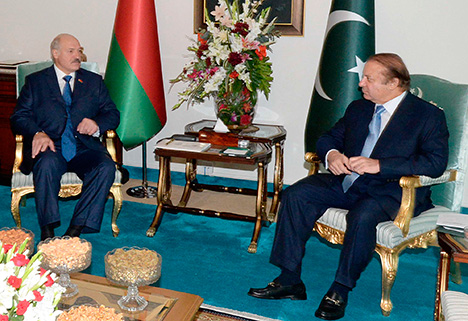 Переговоры Лукашенко и Наваза Шарифа в Исламабаде