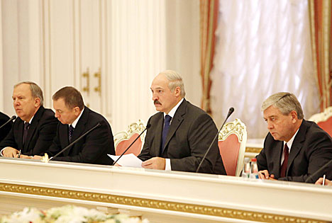  Встреча Александра Лукашенко с главой Республики Карелия Российской Федерации Александром Худилайненом