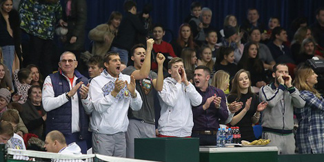Белорусские теннисисты победили команду Румынии в матче Кубка Дэвиса