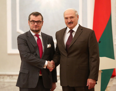 Александр Лукашенко принял верительные грамоты Чрезвычайного и Полномочного Посла Люксембурга в Беларуси Жана-Клода Кнебелера