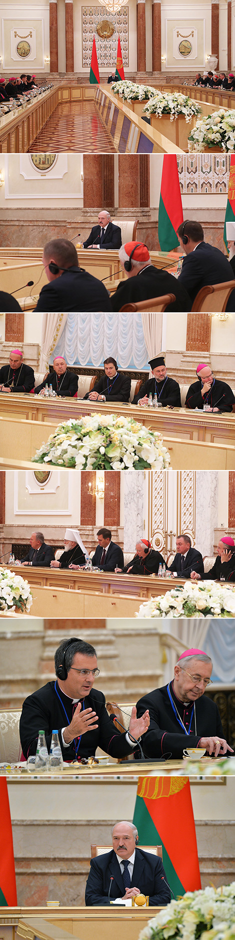 Встреча Александра Лукашенко с участниками пленарного заседания Совета епископских конференций Европы