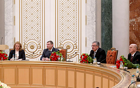 Президент Беларуси Александр Лукашенко на встрече с судьями Конституционного суда