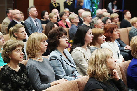 Во время торжественного приема по случаю 20-летия РНПЦ в Минске