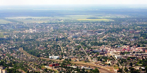 Бобруйск с высоты птичьего полета. Фото из архива