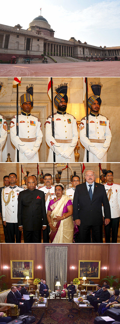 Встреча президентов Беларуси и Индии в Нью-Дели