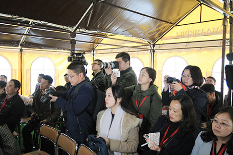 Встреча с китайскими журналистами в оздоровительном центре "Сосновое" в Смолевичском районе