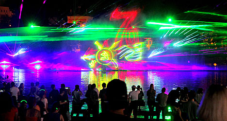 Laser-powered 3D shows in Minsk
