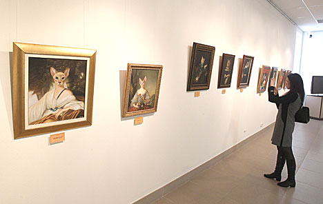 Nikas Safronov’s expo in Minsk