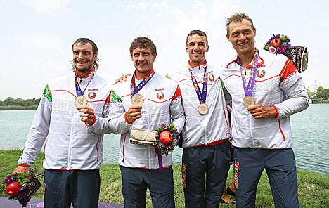 Belarusian crew of Pavel Medvedev, Roman Petrushenko, Oleg Yurenya and Vitaly Belko