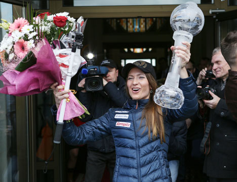 Big Crystal Globe winner Darya Domracheva to arrive to a warm welcome in Minsk 
