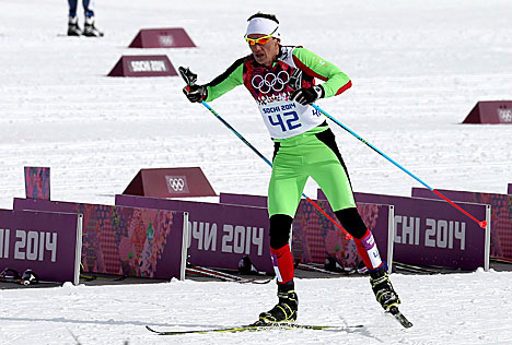 Sergei Dolidovich of Belarus, 50 km cross-country race