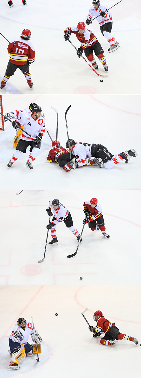 Switzerland beat China in the opener of Christmas amateur ice hockey tournament in Minsk