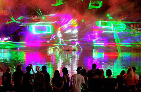 Laser-powered 3D shows in Minsk
