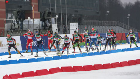 During the 3x6K Junior Women’s Relay