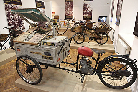Italian vintage bikes on display in Minsk