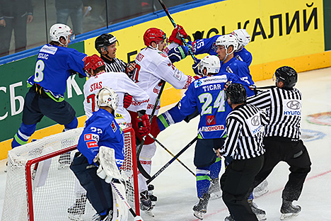 Olympic Ice Hockey Qualifier. Belarus - Slovenia (2-3)