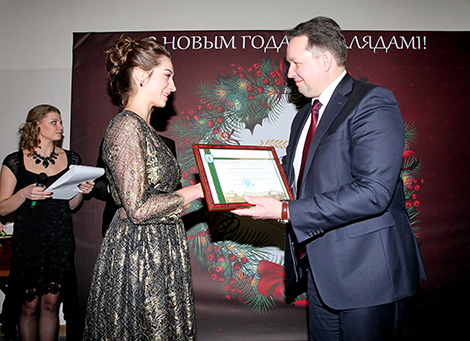 Top athletes honored in Minsk